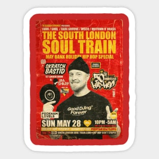 POSTER TOUR - SOUL TRAIN THE SOUTH LONDON 152 Sticker